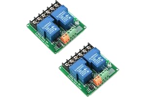 DIANN 2pcs 5V 30A 2-Channel Relay Module High Low Level Trigger with Optocoupler Isolation Load for PLC Automation Equipment Control Industrial Control
