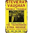 Dazkqbl Vintage Metal Signs: Stevie Ray Vaughan and Double Trouble 1986 Concert Tour Poster Art Print - Ideal for Home Decor - 8x12 Inch Size - Unique Blues Rock Gift for Fans