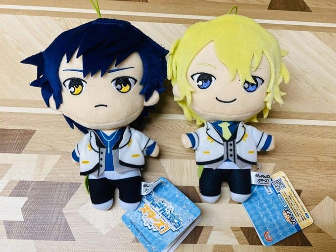 Amazon あんさんぶるスターズ あんスタ ぬいぐるみ Eve 巴日和 漣ジュン 2種セット ユニット衣装ver 立ち姿 マスコット 新品 Adam Eden おもちゃ ホビー