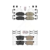 AmeriBRAKES Front Rear Ceramic Disc Brake Pads Kit