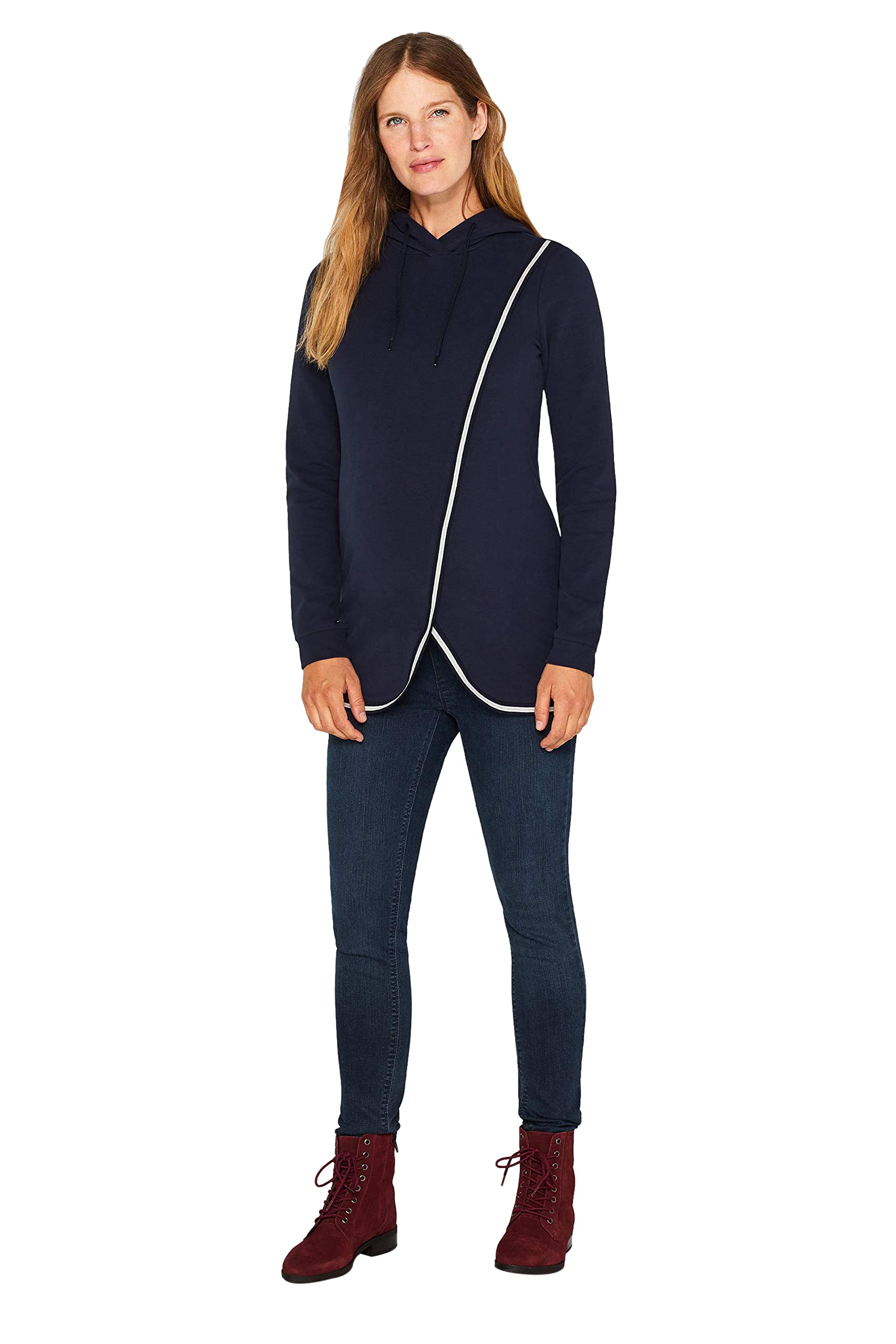ESPRIT Maternity Women's Sweatshirt Ls Maternity Sweatshirt Not Applicable, Blue (Night Blue 486), 8 (Manufacturer size: X-Small)