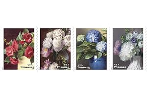 Flowers from The Garden USPS First Class Postage Stamps Celebrate Beauty Wedding (Strip of 20)