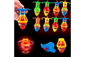 Spinning Tops for Kids, Bamugoo 20-Pack LED Light Up Flashing Spinning Tops, Novelty Bulk Toys Party Favors Goodie Bag Fillers Stuffers for Birthday Party Favors Toys, Spinning Top Toy