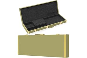ZACHARY Electric Guitar Hard Case Shell Case With Lock For Square Electric Guitar 39in Electric Guitars Hard-Shell Protective Carrying Case for KST/KTL/170 Model with Security Lock Metal Feet (Avocado Green)