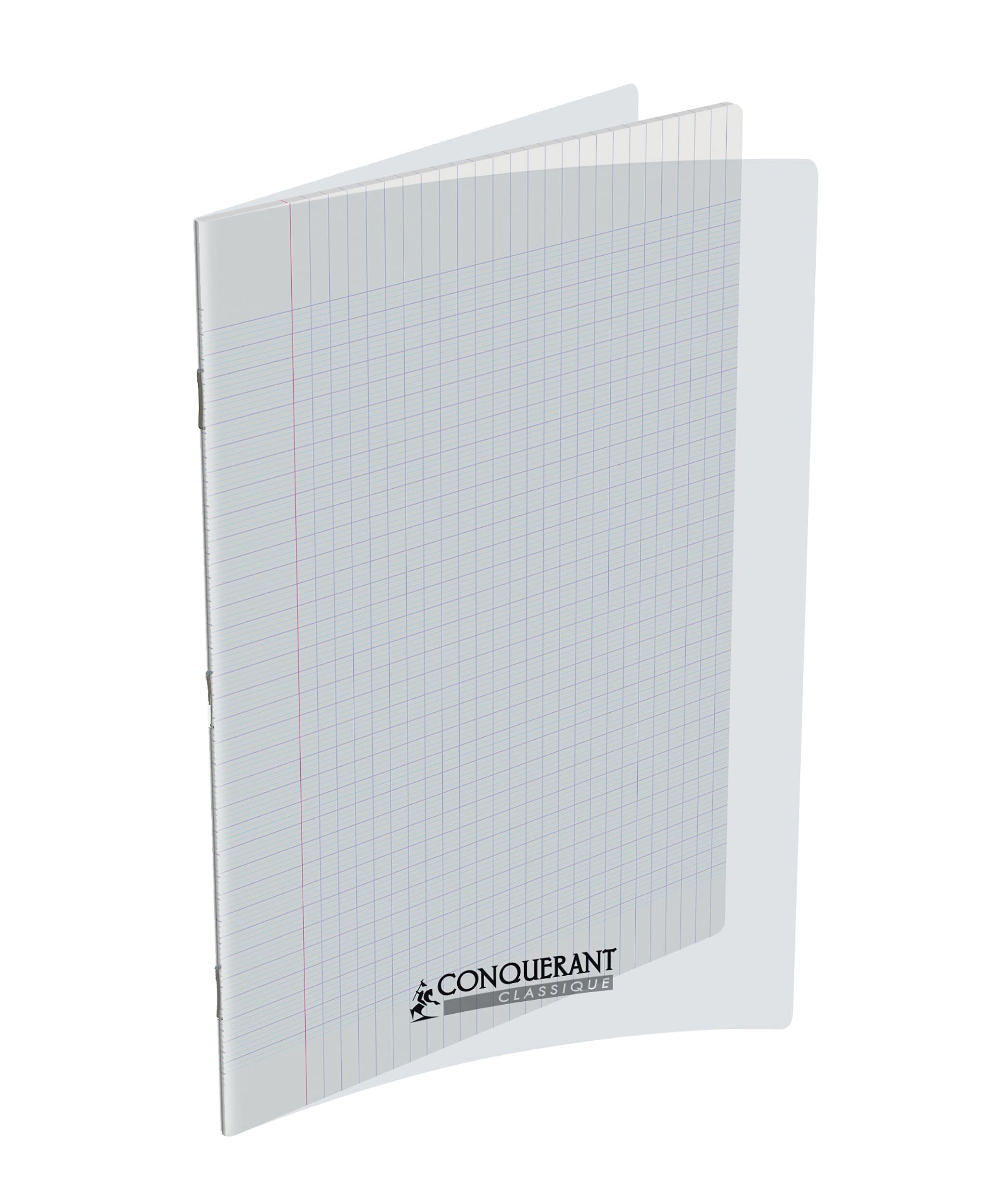 Conqueror 400006764 Squared Tiles Notebook – 96 Pages 24 x 32 cm Clear