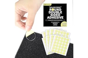 Focusound Yellow Point 300 Pack Double Sided Adhesive Dots for Acoustic Insulation Foam Panels