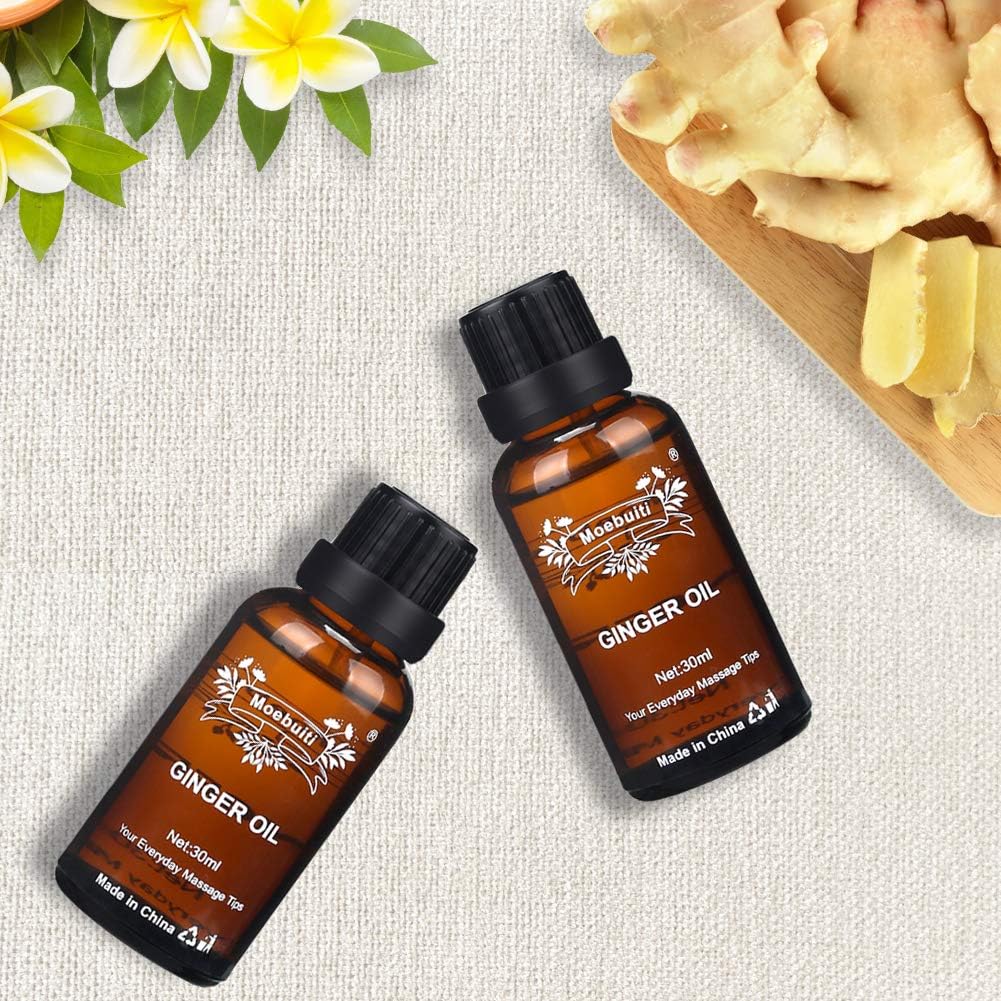 Ginger Oil, Relaxing Massage Oils for Massage Therapy Pure Ginger Essential Oil for Lymphatic Drainage Hair Care, Joint Pain - Image 3