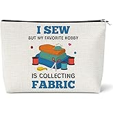 Sewing Lover Gifts for Women Makeup Bag Quilting Gifts for Women Sewing Gift Cosmetic Bag for Quilter Mom Grandma Friends Thanksgiving Christmas Birthday Gift for Quilter Tailor Travel Toiletry Pouch