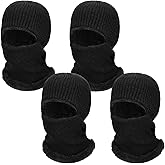 Bencailor 4 Pcs Winter Face Mask for Men Balaclava Ski Mask Winter Knitted Fleece Thermal Face Mask for Women Cold Weather