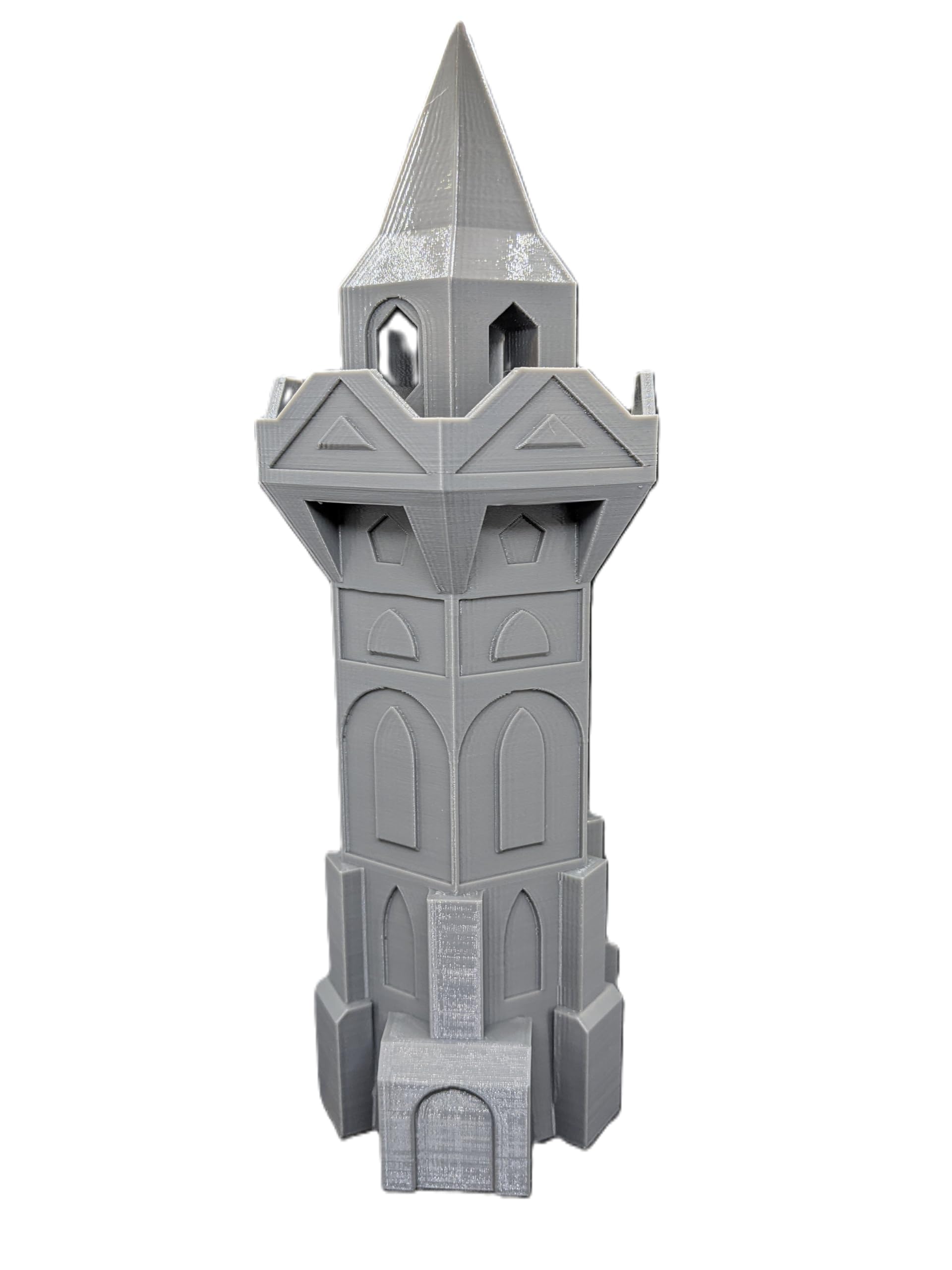 Wizard Mage Mythic Watchtower | 20mm-28mm 1/76-1/56 Scale Miniature | RPG Tabletop Figure Landscape Modelling Wargaming Fantasy Wargames Model Scenery Terrain Scatter Roleplaying 3d Printed Paintable