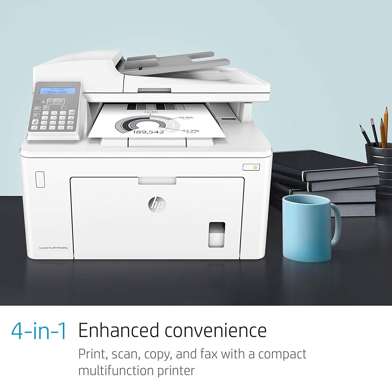 hp m148fdw laserjet pro multifunction printer