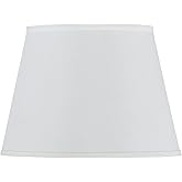 Cal Lighting SH-1247 9-1/2-Inch Side Hardback Fabric Shade, Round