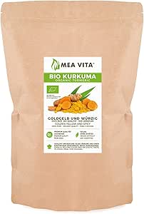 MeaVita Cúrcuma Orgánica, molida, 1 paquete (1x 1000g ...