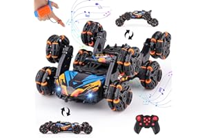 NEXBOX Cool 8 Wheels Hand Controlled rc Stunt Car Toys, Gesture Sensing Remote Control Cars for Boys Age 6 7 8-12 13 14 Year Old, Birthday Gifts Ideas for Kids