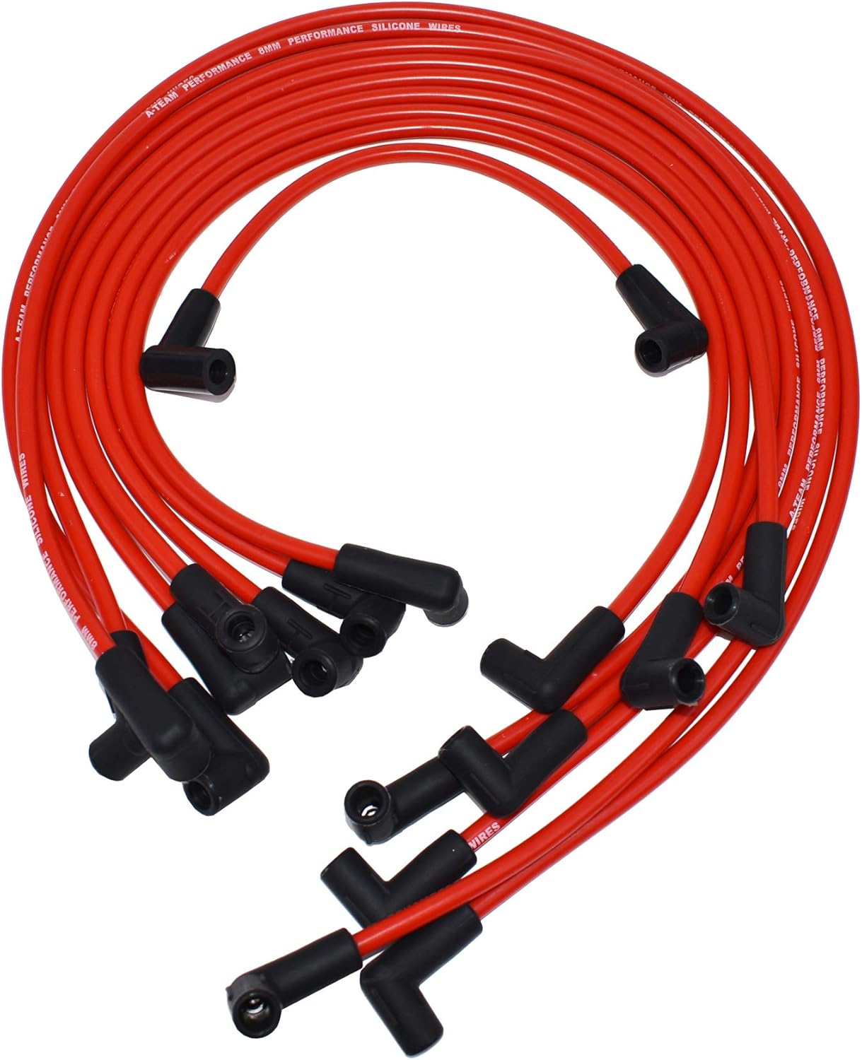 ATeam Performance Silicone Spark Plug Wires Set Ignition Accessorie