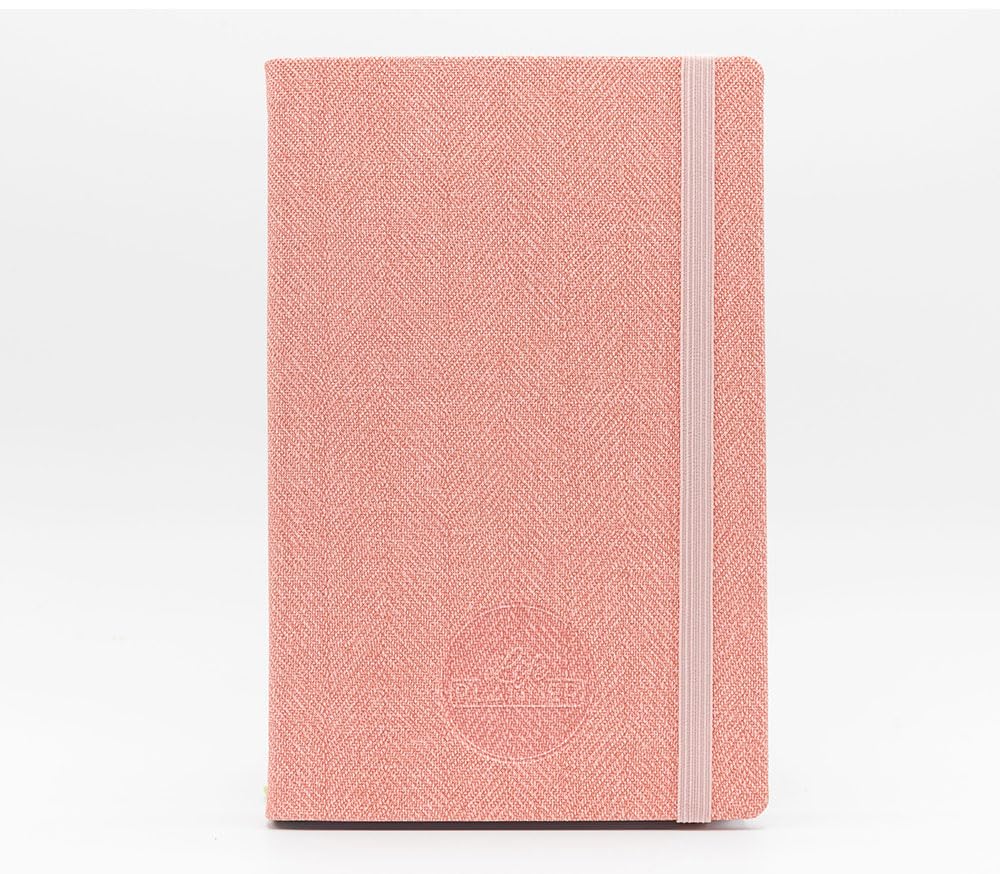 Life Planner Motivational Diary Made in Italy | 12 Month Agenda | January to December 2024 | Weekly and Monthly Planner | Spaces Dedicated to Thoughts and Reflections (Zig Zag Pink, Small) — image 1