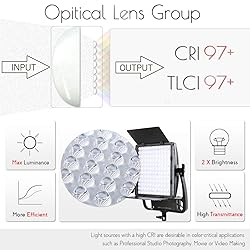 GVM 3-Pack 50W LED Video Light Kit, Photography