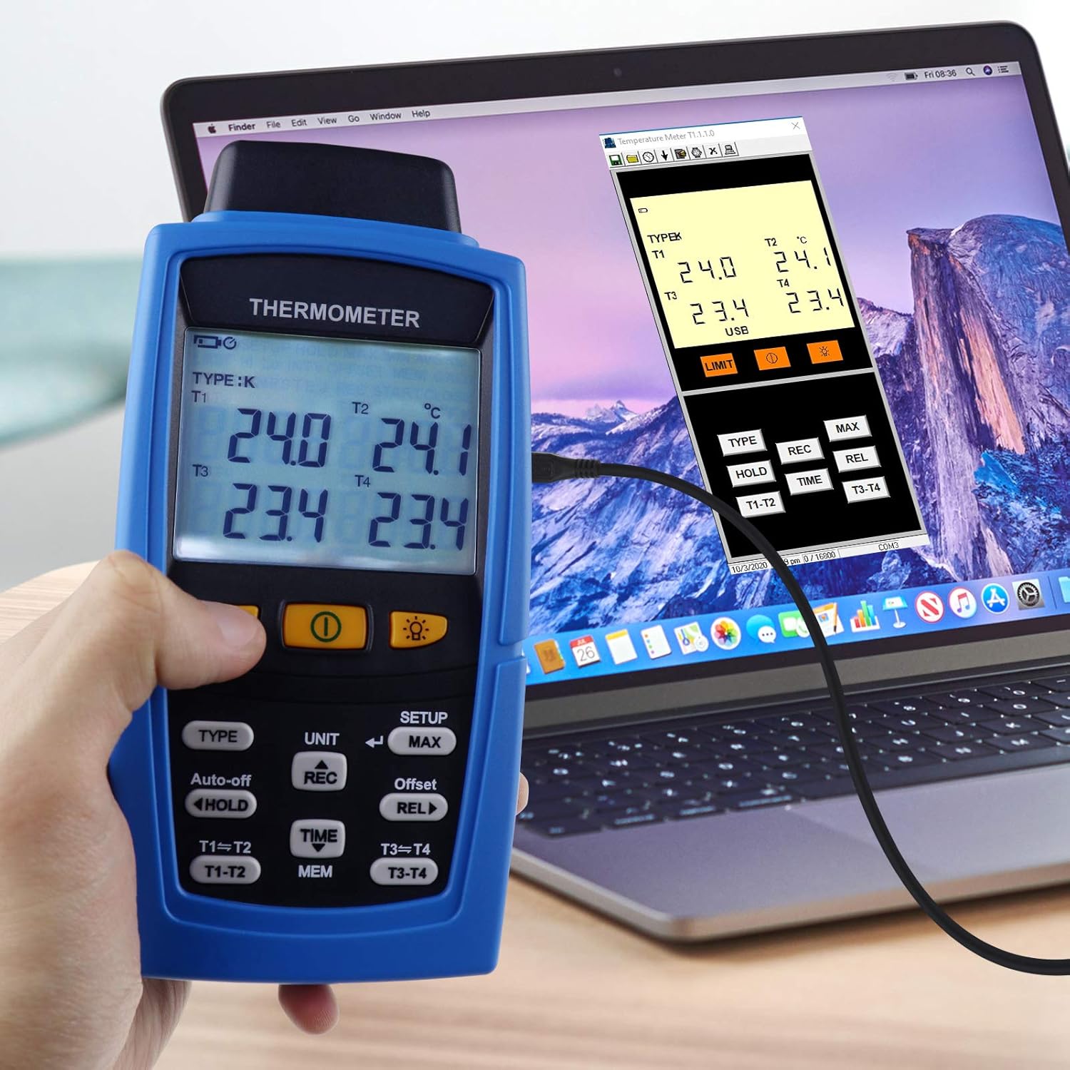 T3 T4 Input Terminal Data Logger Digital 4 Channel K J T E R S N Type Thermocouple Thermometer Datalogger 16 800 Data Logging T1 T2 Industrial Electrical Industrial Scientific Easystaff It