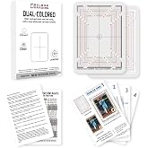 BDJBXK Card Centering Grading Tool, Sports Cards Grading Kit, Includes Two Sets of Sports Trading Cards Measuring Tools (with Instructions)