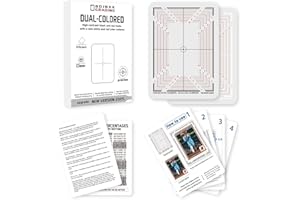 BDJBXK Card Centering Grading Tool, Sports Cards Grading Kit, Includes Two Sets of Sports Trading Cards Measuring Tools (with Instructions)