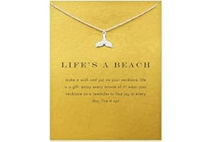 Baydurcan Friendship Anchor Compass Necklace Good Luck Elephant Pendant Chain Necklace with Message Card Gift Card