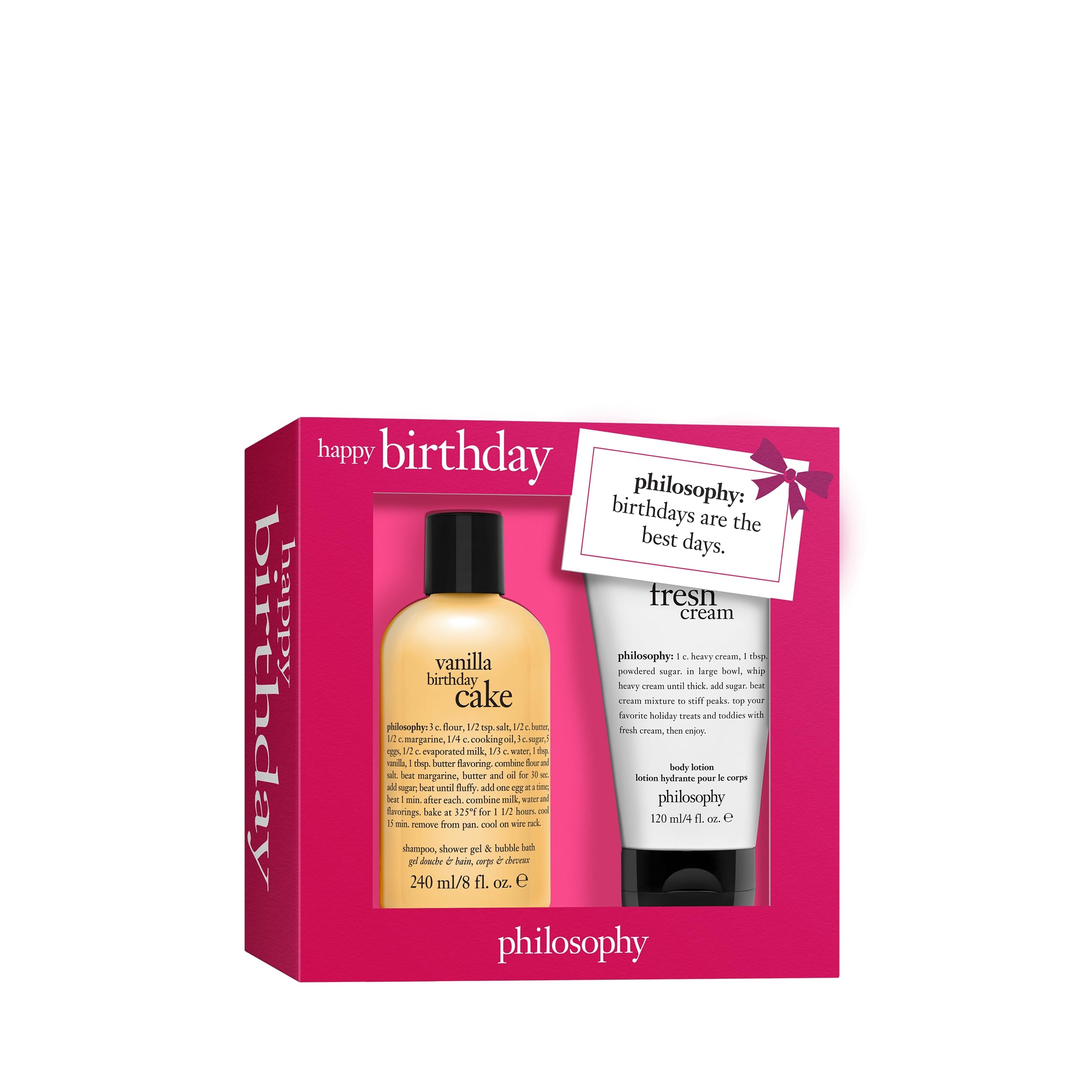 philosophy Happy Birthday Duo Bath Body Set Vanilla Birthday