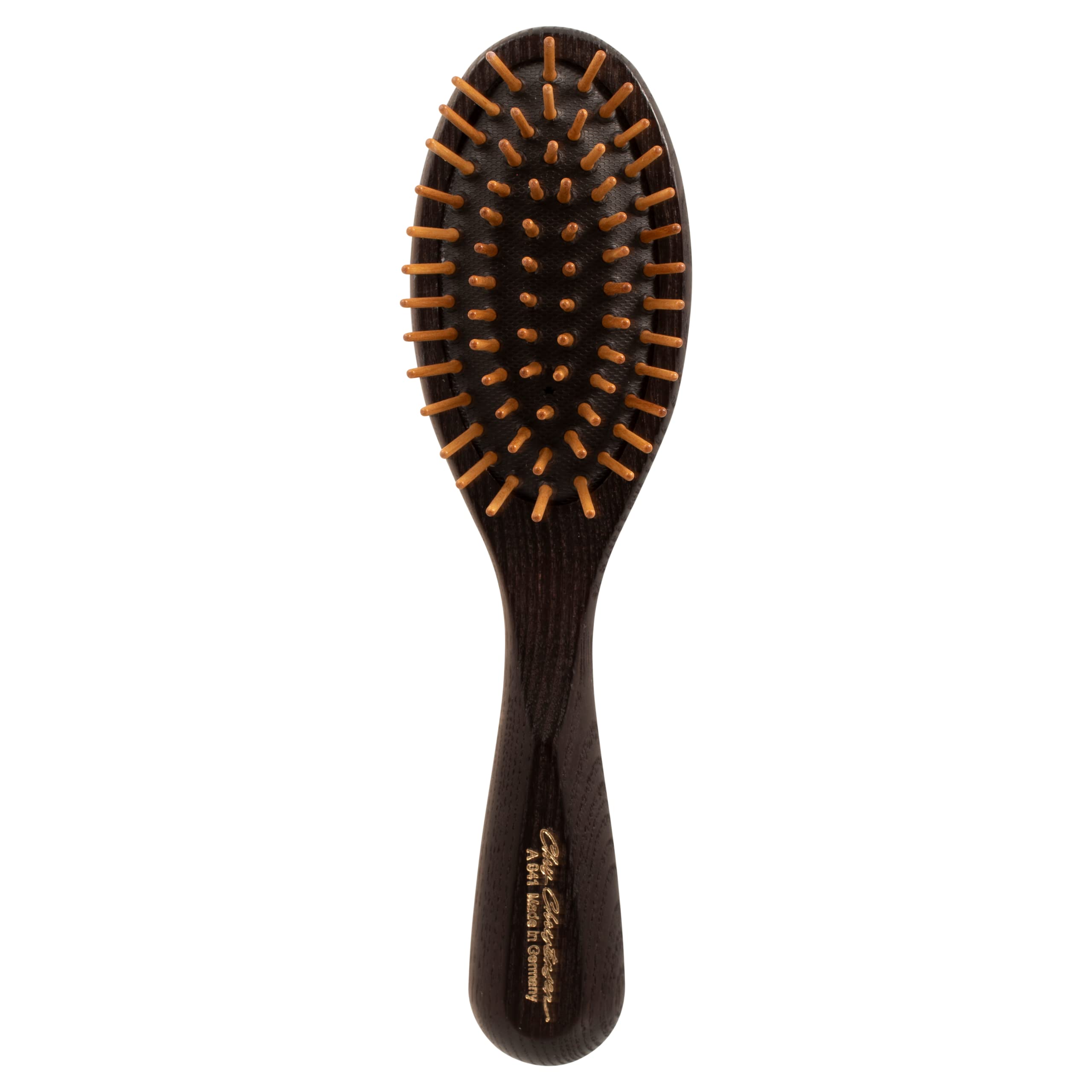 Chris Christensen Dog Brush, 20 mm Oval, Wood Pin Series, Groom Like a Professional, Readl Wood Pins, 100% Static-Free, Redistribute Natural Oils into Coat, Reduces Painful Pulling, Small