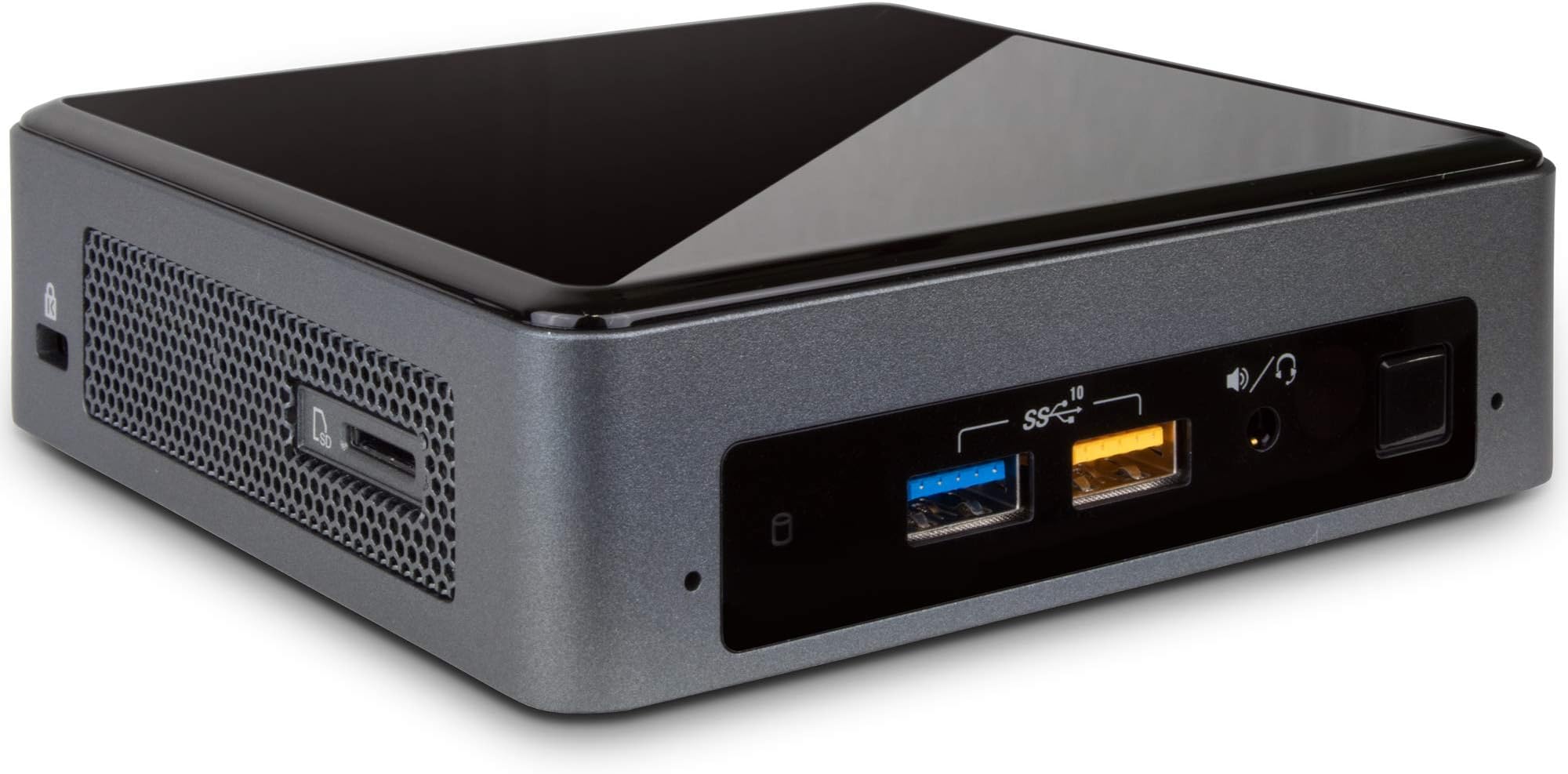 Intel NUC 8i7BEK Mini Desktop, Intel Quad-Core i7-8559U Upto 4.5GHz, 16GB RAM, 128GB SSD, HDMI, Thunderbolt 3, Card Reader, Wi-Fi, Bluetooth, Windows 10 Pro