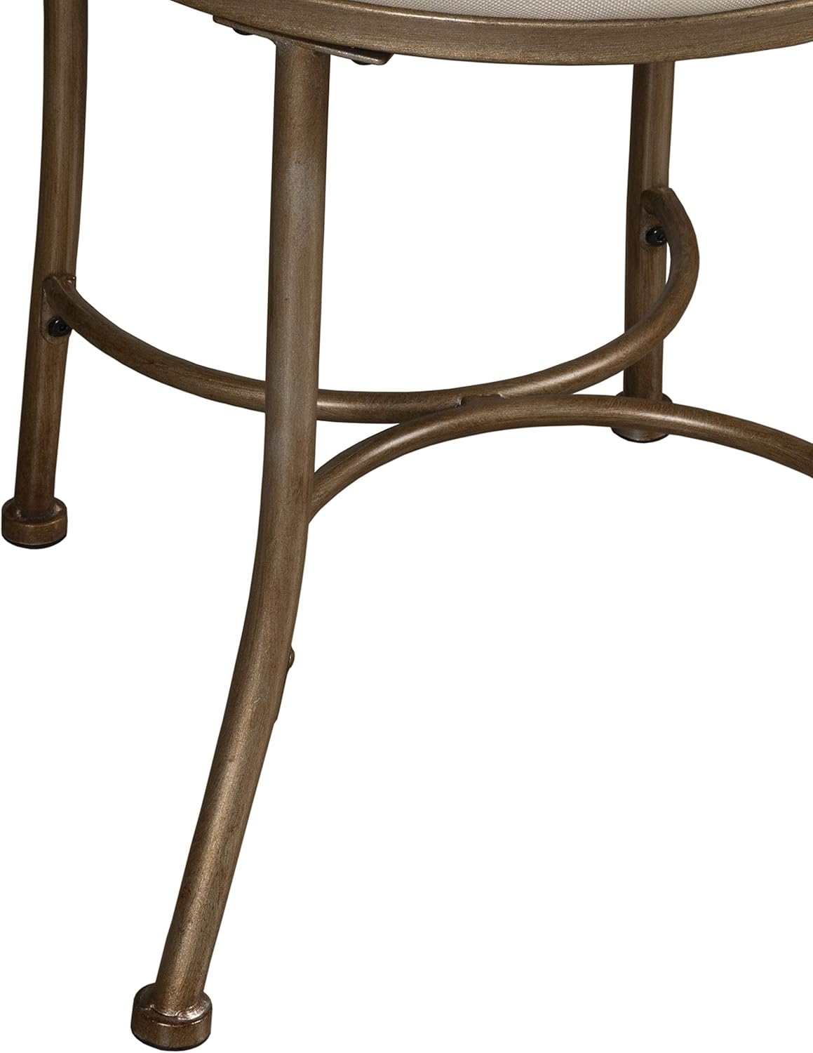 Hillsdale Emerson Metal Vanity Stool, Golden Bronze: Furniture & Decor