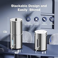 Joypur 1.5G Gravity-fed Water Filter System