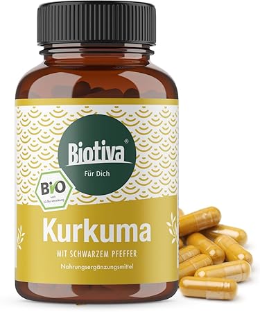 Bio Kurkuma Kapseln hochdosiert (150 Stück) - 650mg Curcuma mit Pfeffer - Ohne Magnesiumstearat - Hohe Bioverfügbarkeit - Cur