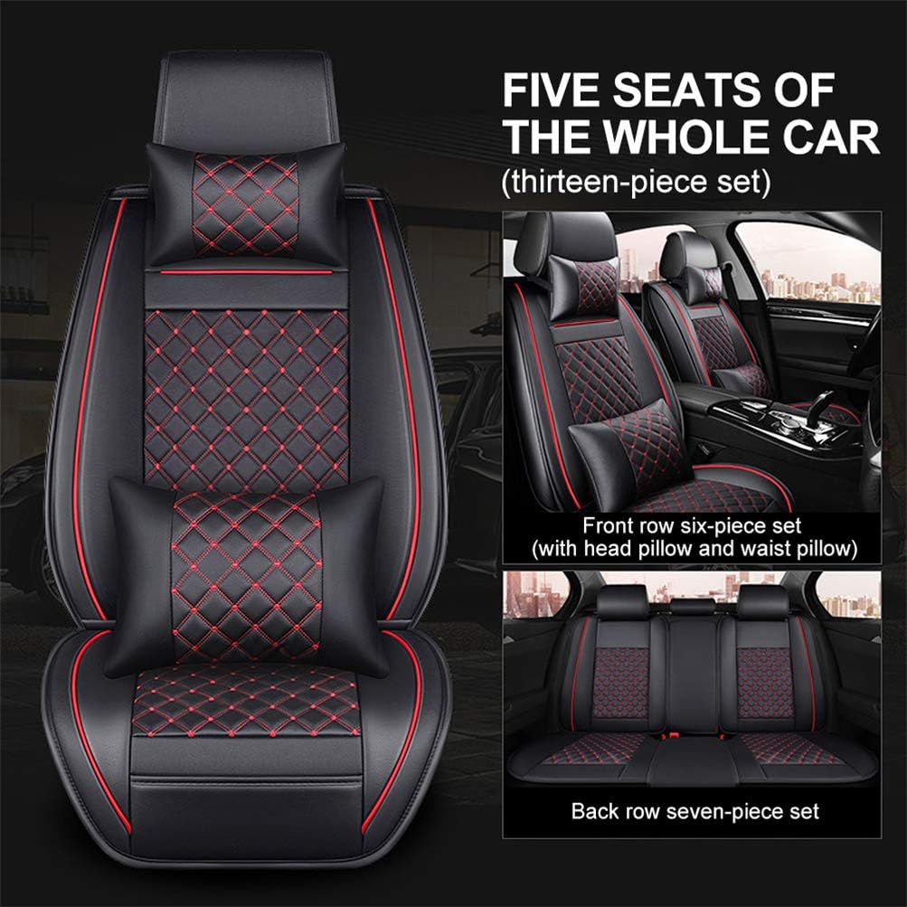 Coprisedili WELLDO In Pelle Per Auto E SUV - Impermeabili, Antiscivolo, Set Completo - Foto 11