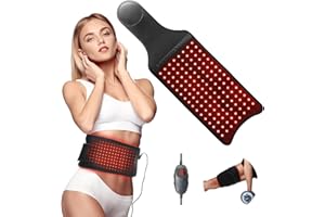 WEETALL Red Light Therapy Belt: Infrared Heating Pad for Body Weight Slimming & Pain Relief, Red Light Therapy Mat Device for Neck Back Waist, Infrared Light Therapy Fat Loss Wrap with Gift for Men & Women