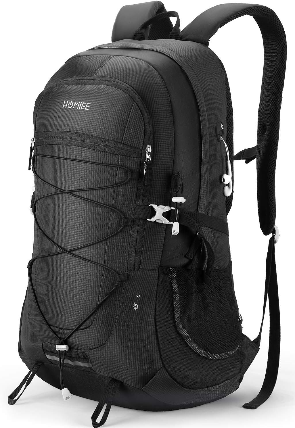 HOMIEE Hiking Backpack, 45L Capacity Excellent Carrying System Lightweight Trekking Rucksack, Multi-functional Hang System Trekking Backpack Outdoor Mountaineering Camping Backpack