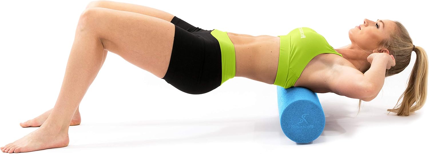 Prosource Fit Flex Foam Rollers 36” for Muscle Massage, Physical Therapy, Core & Balance Exercises Stabilization, Pilates, Blue : Exercise Foam Rollers : Sports & Outdoors