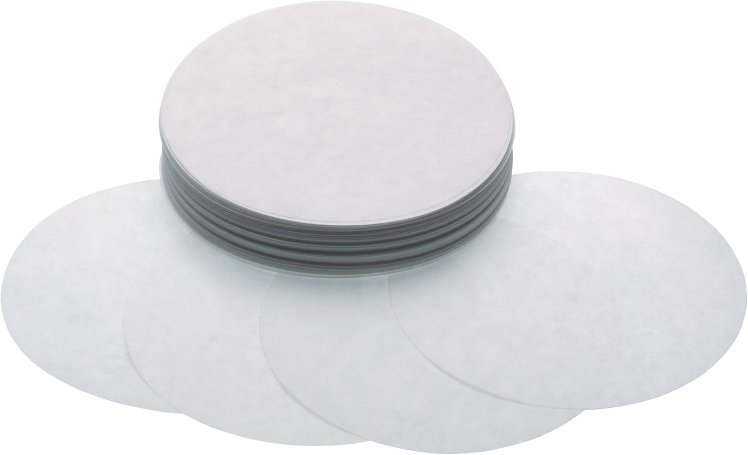 KitchenCraft Wax Burger Paper Sheets, 11 cm Discs, Pack of 25, White, 11 cm (4.5 Inch)