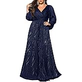 VOUIAO Plus Size Bridesmaid Dress 2026 Spring Elegant Chiffon Long Sleeve Formal Wedding Guest Cocktail Dresses