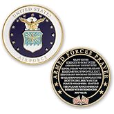 Military Gift Shop Air Force Armed Forces Prayer Coin - USAF Valor Challenge Coin, Inspirational Gift
