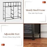 CAIYUN 9-Drawer Fabric Dresser with Wood Top Charcoal Black view 7