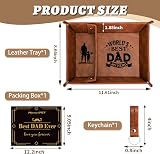 MestectPET PU Leather Valet Tray for Dad | Best Birthday & Father's Day Gift view 5