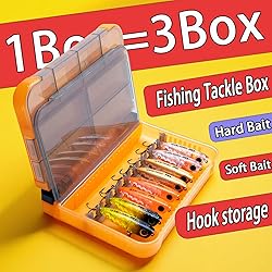 Tcakelox 5 Pack Mini Plastic Tackle Boxes for Small