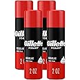 Gillette Foamy Regular Shaving Foam, 2 oz (Pack of 4)
