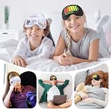 TeTupGa 2 Pcs Sleeping Eye Mask Kids Adults Blackout Eye Cover Game Pattern view 5
