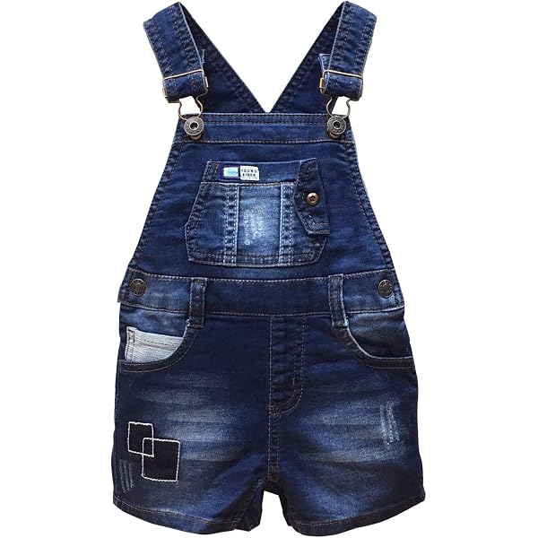 Combinaison Bébé Fille Chic-Chic - Style Jeans Sans Manches Avec Bretelles - Short Denim Taille Haute - Printemps/été