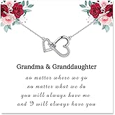 Necklace Gifts for Mom Mother Daughter Grandma Granddaughter Aunt Auntie Niece Big Sister Little Sister -Heart Necklace Jewelry Present as Christmas Birthday Valentines Day Mothers Day Graduation Gift