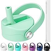 Straw Lid for Hydro Flask Wide Mouth, Lids with Straw for Hydroflask 12 16 18 20 32 40 oz Wide Mouth, Replacement Straw Cap for Hydroflask, Top Sport Bottle Lid (Alpine)