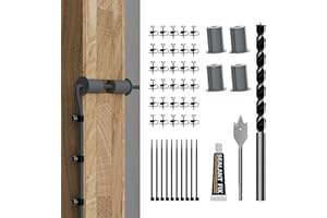 EAZUSE Starlink Cable Routing Kit Wall Pass Through Grommet Mounting Kit 3/4" and 5/16" Drill Bit, Wire Clips & Cable Ties for Starlink Gen 2/3 Dish & Mini Ethernet Installation