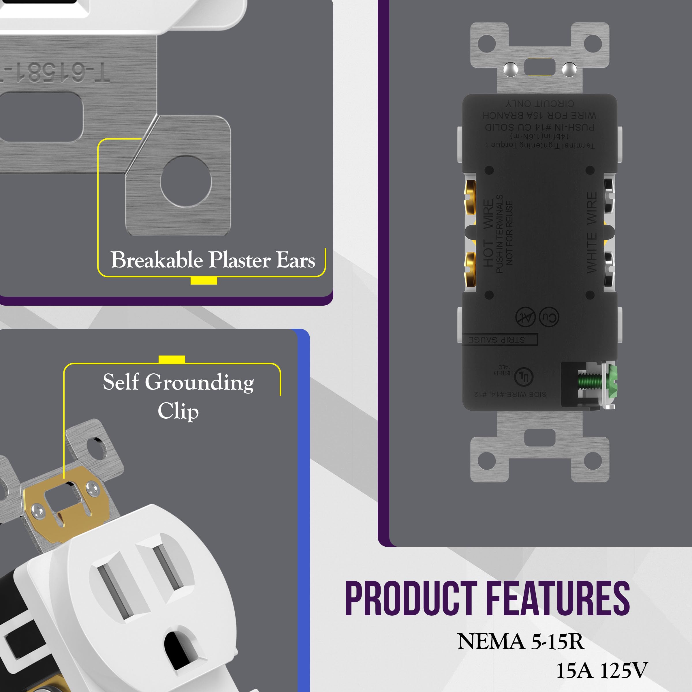 Mua ENERLITES Duplex Receptacle Outlet, Tamper-Resistant Electrical ...