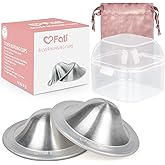 The Original Silver Nursing Cups, Nipple Covers for Breastfeeding Essentials, Nipple Shields for Nursing Newborn, 925 Silver 