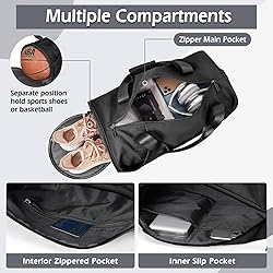 Gym Bag for Women,Sports Bag with Shoes Compartment